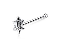 Turtle Shaped Silver Bone Nose Stud NSKD-86